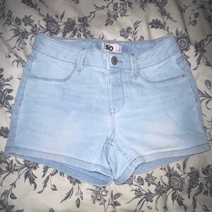 SO soft blue Denim Shorts Summer Style